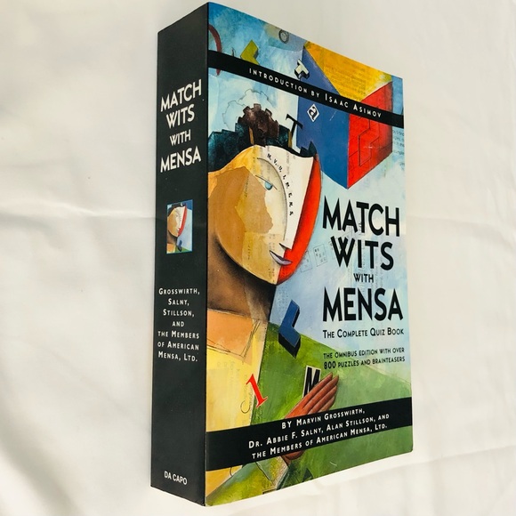 Match Wits With Mensa the Complete Quiz Book by Marvin Grosswirth Paperback Book - Picture 3 of 4